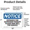 Signmission Entrance For Outpatient Therapy Please Ring OSHA Notice Sign, Vinyl Decal, 10in W x 7in L, 2PK OS-2PACK-NS-D-710-L-12099 - alternate 2